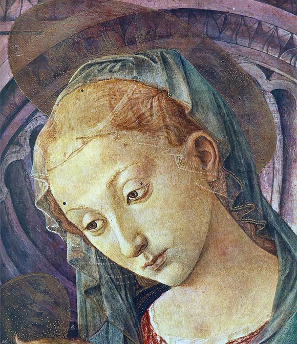  Pesellino Madonna with Child (detail) - Art Print