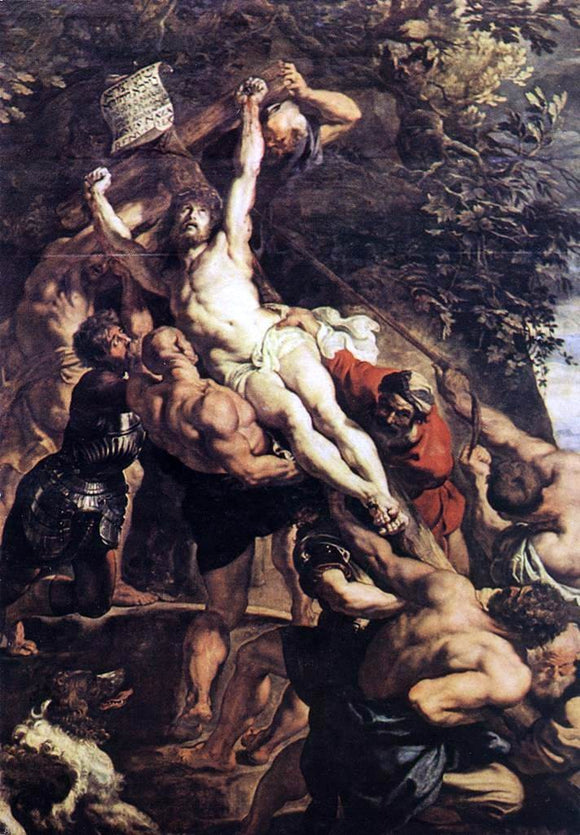  Peter Paul Rubens Raising of the Cross (detail) - Art Print