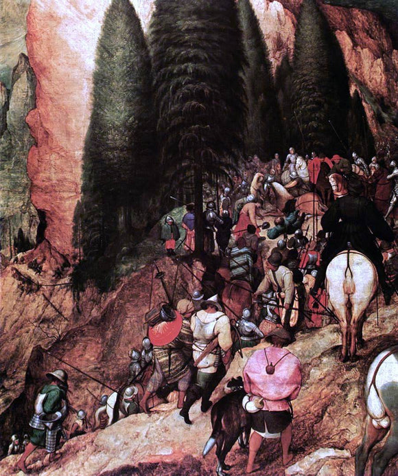  The Elder Pieter Bruegel The Conversion of Saul (detail) - Art Print