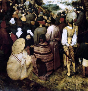  The Elder Pieter Bruegel The Sermon of St John the Baptist (detail) - Art Print