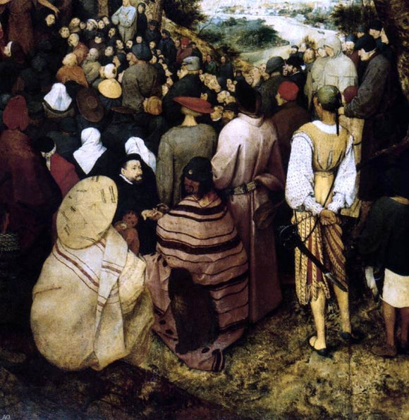  The Elder Pieter Bruegel The Sermon of St John the Baptist (detail) - Art Print