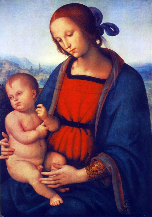  Pietro Perugino Madonna with Child - Art Print