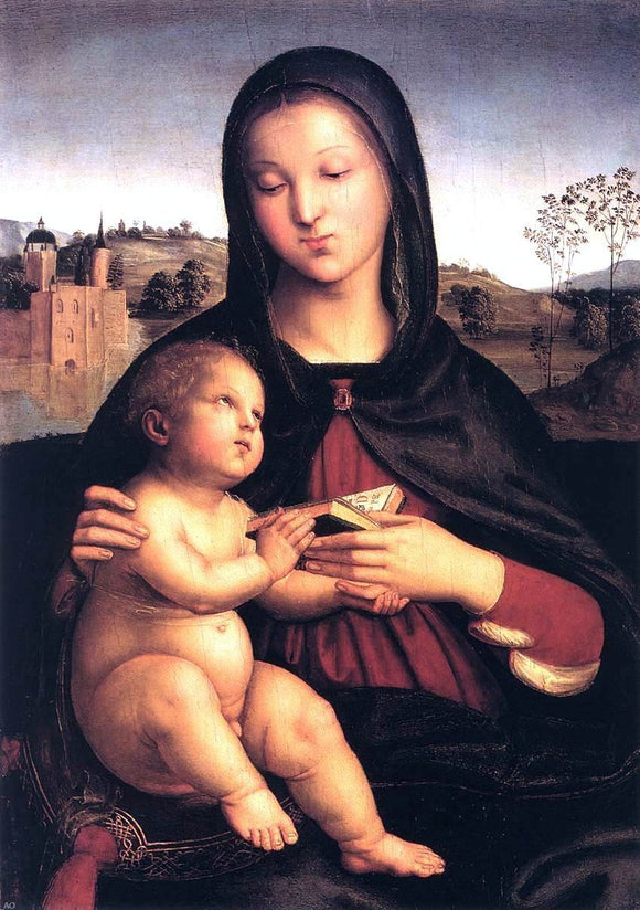  Raphael Madonna and Child - Art Print