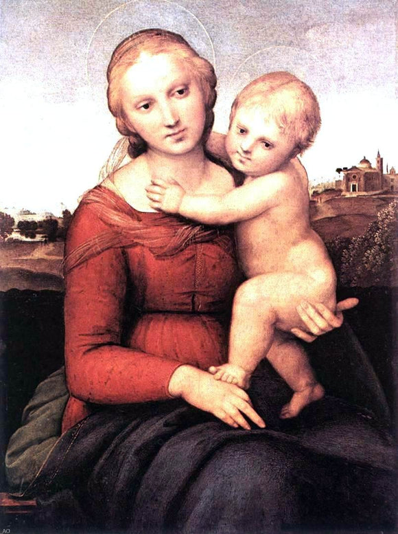  Raphael Madonna and Child (The Small Cowper Madonna) - Art Print