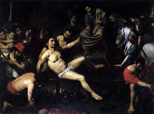  Valentin De boulogne Martyrdom of St Lawrence - Art Print