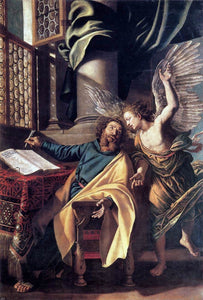  Vincenzo Campi St Matthew and the Angel - Art Print