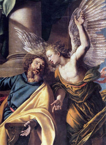  Vincenzo Campi St Matthew and the Angel (detail) - Art Print