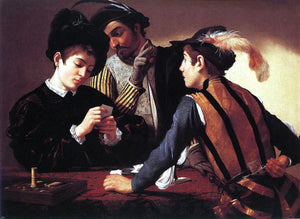  Caravaggio The Cardsharps - Art Print