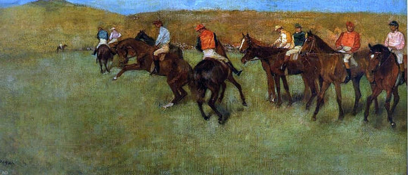  Edgar Degas At the Races - Before the Start - Art Print