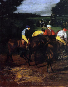  Edgar Degas Jockeys at Epsom - Art Print