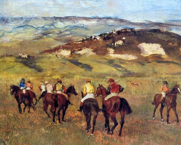  Edgar Degas Racehorses - Art Print