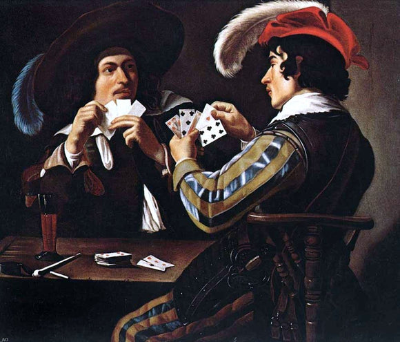  Theodoor Rombouts The Card Players - Art Print