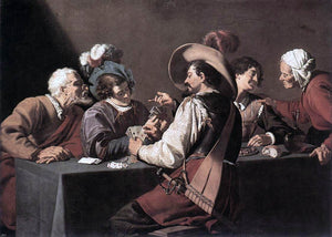  Theodoor Rombouts The Card Players - Art Print