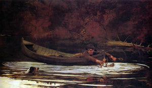  Winslow Homer Hound and Hunter - Art Print