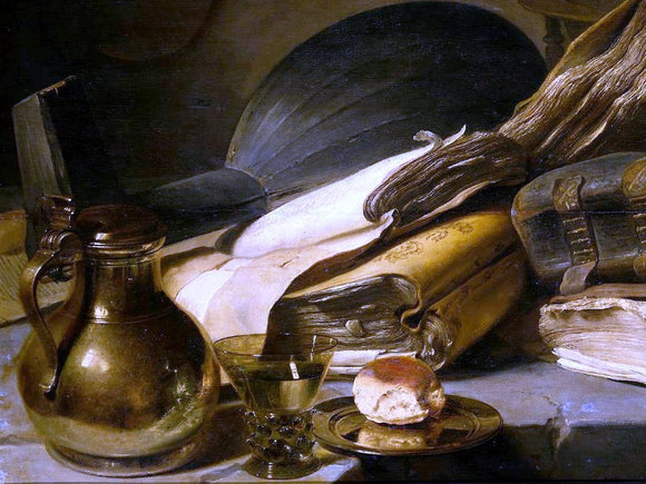  Jan Lievens Vanitas Still Life (detail #1) - Art Print