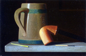  John Frederick Peto Still Life with Mug and Pipe - Art Print