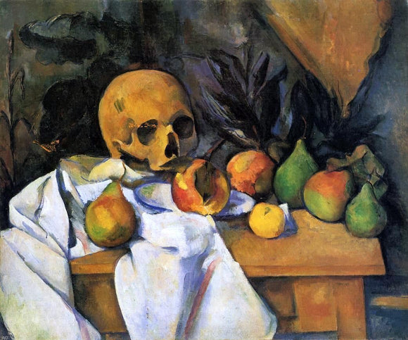  Paul Cezanne Still Life with Skull - Art Print