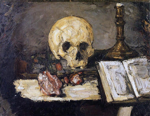  Paul Cezanne Still Life with Skull and Candlestick - Art Print