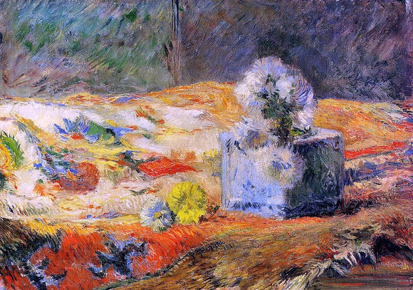  Paul Gauguin Flowers and Carpet - Art Print