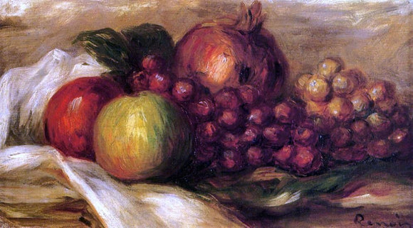  Pierre Auguste Renoir Still Life with Fruit - Art Print