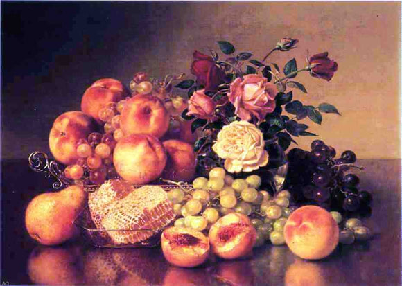  Robert Spear Dunning Still Life with Peaches - Art Print