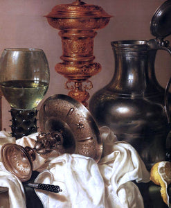  Willem Claesz Heda Still-Life with Gilt Goblet (detail) - Art Print