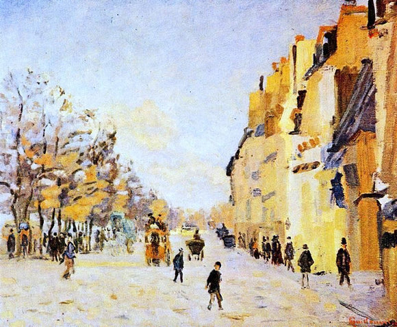  Armand Guillaumin Quai de Bercy - Snow Effect (also known as Paris, quai de Bercy, effet de neige) - Art Print