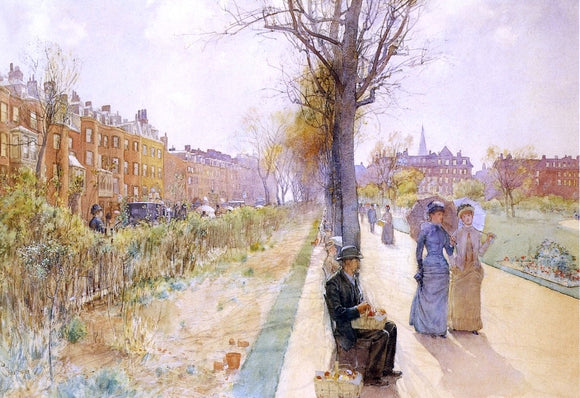  Frederick Childe Hassam Boston Common - Art Print