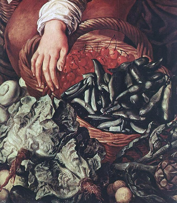  Joachim Beuckelaer Market Scene (detail) - Art Print