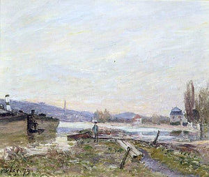  Alfred Sisley Banks of the Seine - Art Print