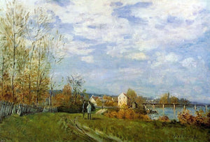  Alfred Sisley Banks of the Seine at Bougival - Art Print