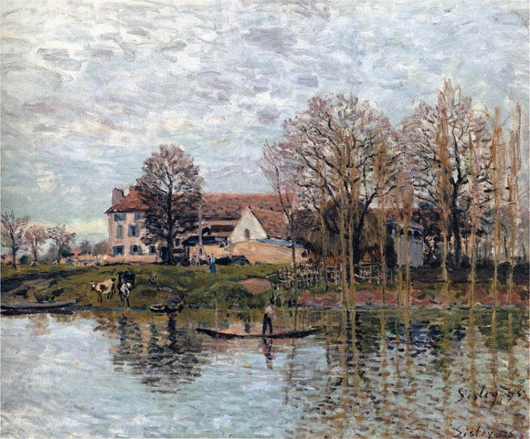  Alfred Sisley Banks of the Seine at Port-Marly - Art Print