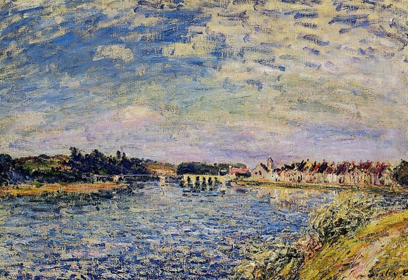  Alfred Sisley Saint-Mammes - Evening - Art Print