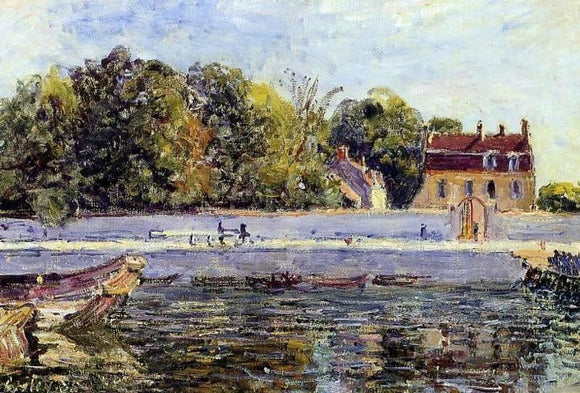  Alfred Sisley Saint-Mammes - House on the Canal du Loing - Art Print