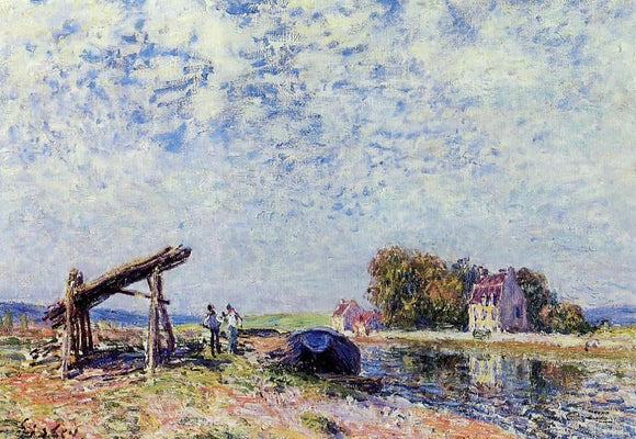  Alfred Sisley The Loing Canal at Saint-Mammes - Art Print