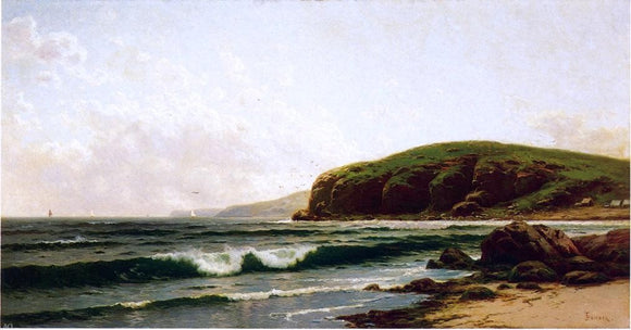  Alfred Thompson Bricher Headlands and Breakers - Grand Manan Maine - Art Print