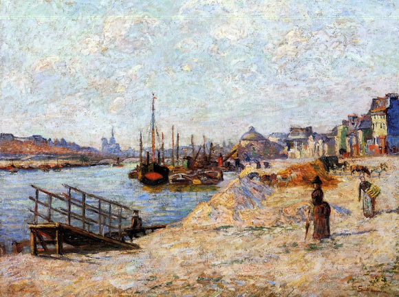  Armand Guillaumin Quai de Bercy - Art Print