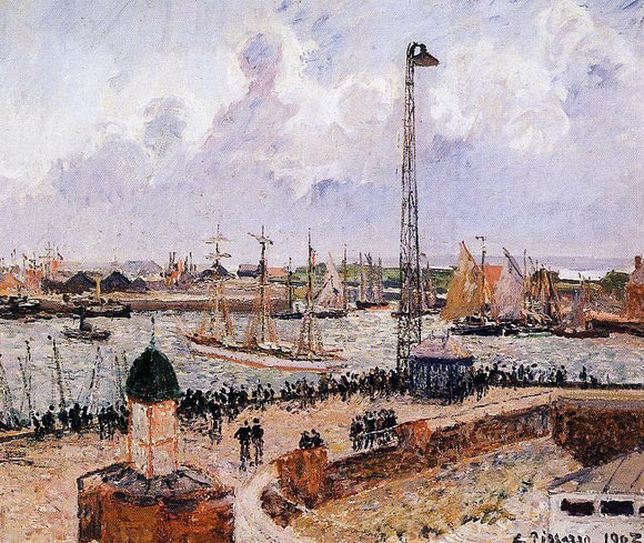  Camille Pissarro The Inner Harbor, Le Havre - Art Print