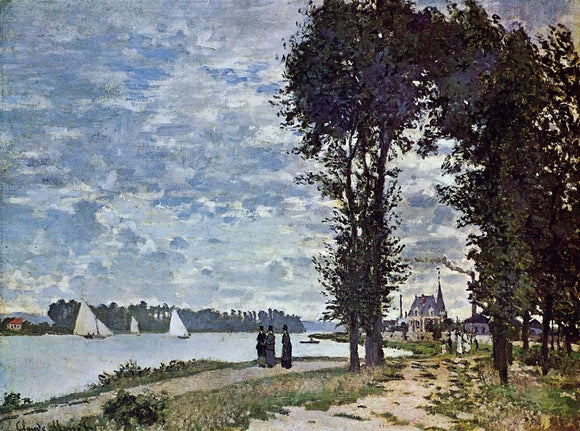  Claude Oscar Monet The Banks of the Seine at Argenteuil - Art Print