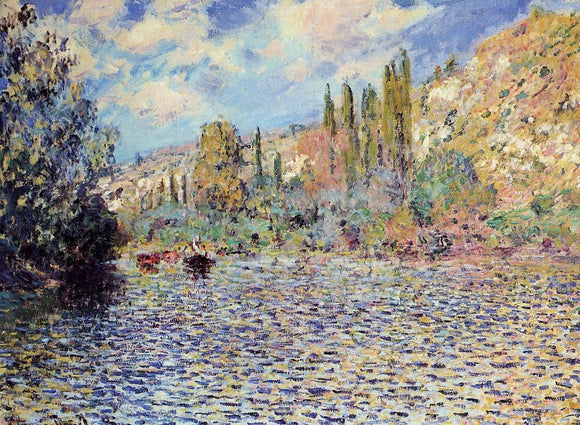  Claude Oscar Monet The Seine at Vetheuil - Art Print