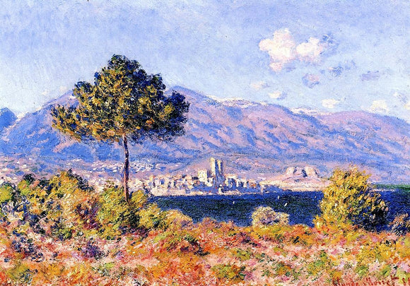  Claude Oscar Monet View of Antibes from the Notre-Dame Plateau - Art Print