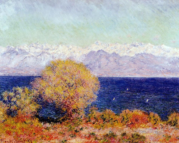  Claude Oscar Monet View of Antibes from the Plateau Notre-Dame - Art Print