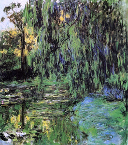  Claude Oscar Monet Weeping Willow and Water-Lily Pond - Art Print