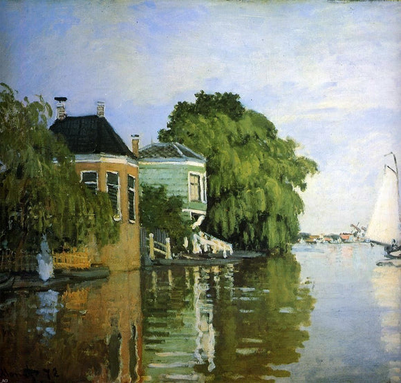  Claude Oscar Monet Zaandam (detail) - Art Print