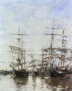  Eugene-Louis Boudin The Port - Art Print