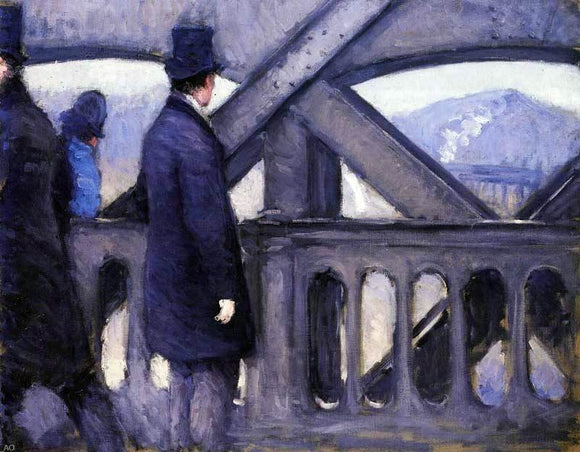  Gustave Caillebotte The Pont de Europe (study) (also known as Port de'l Europe) - Art Print