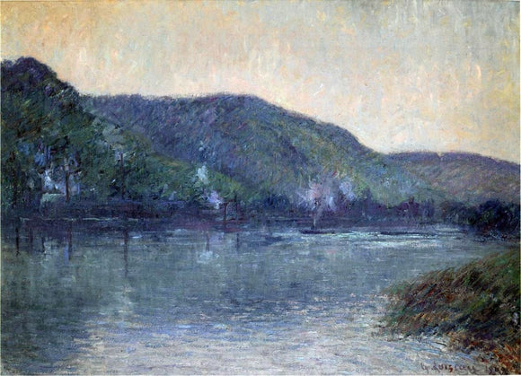  Gustave Loiseau Boats on the Seine at Oissel - Art Print