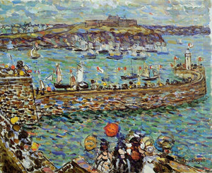  Maurice Prendergast Lighthouse at St. Malo - Art Print