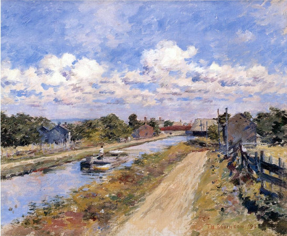  Theodore Robinson On the Canal (of Port Ben Series) - Art Print