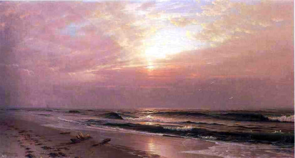  William Trost Richards Seascape at Sunset - Art Print